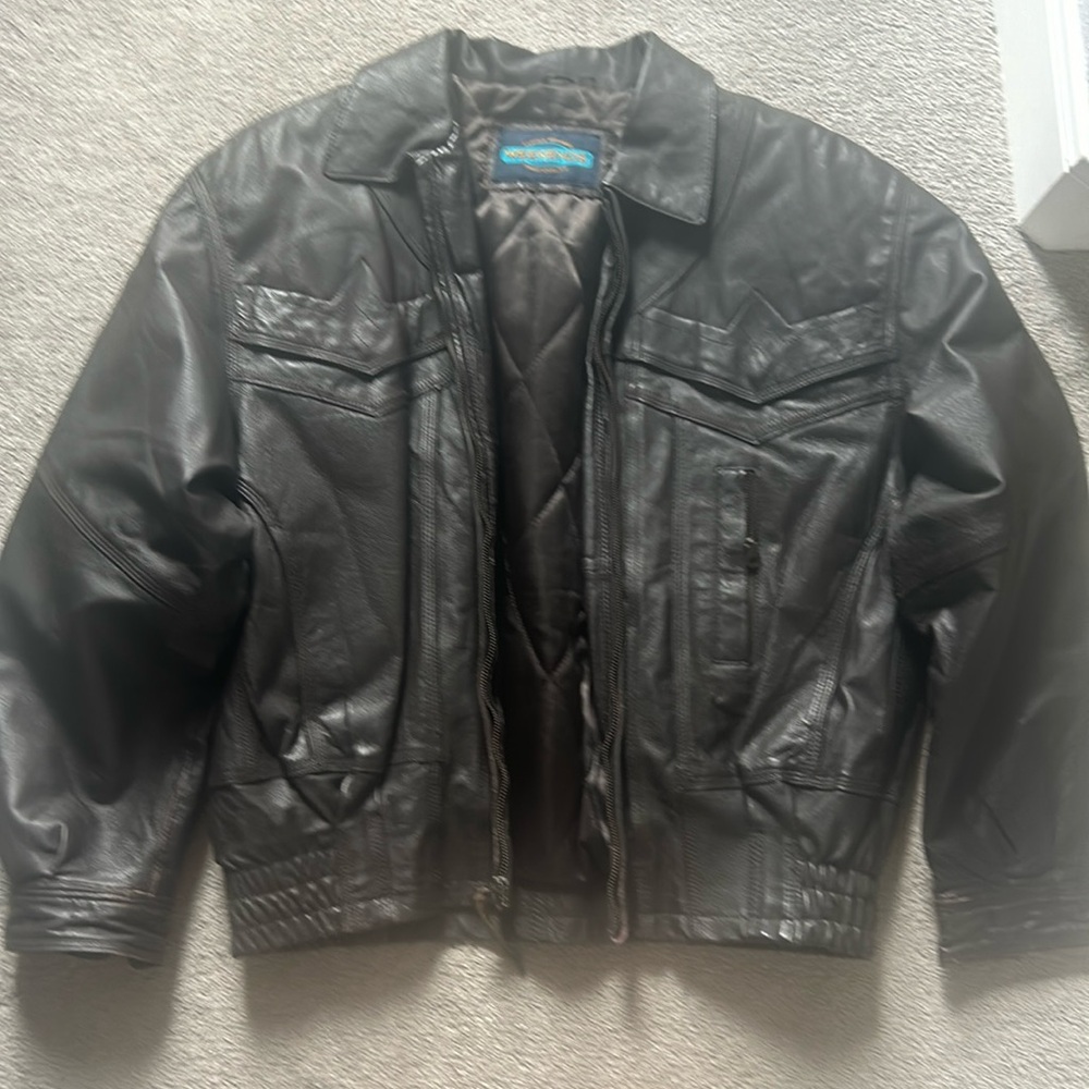 Leather Weekends jacket  size L